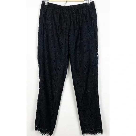 J Crew Peyton Black Lace Pants - Picture 10 of 10